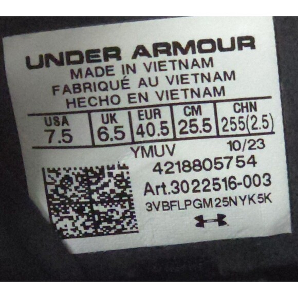 Under Armour Sprint Pro 3 (3022516-003) Black Gold Size 7.5 New Without Box main image 8